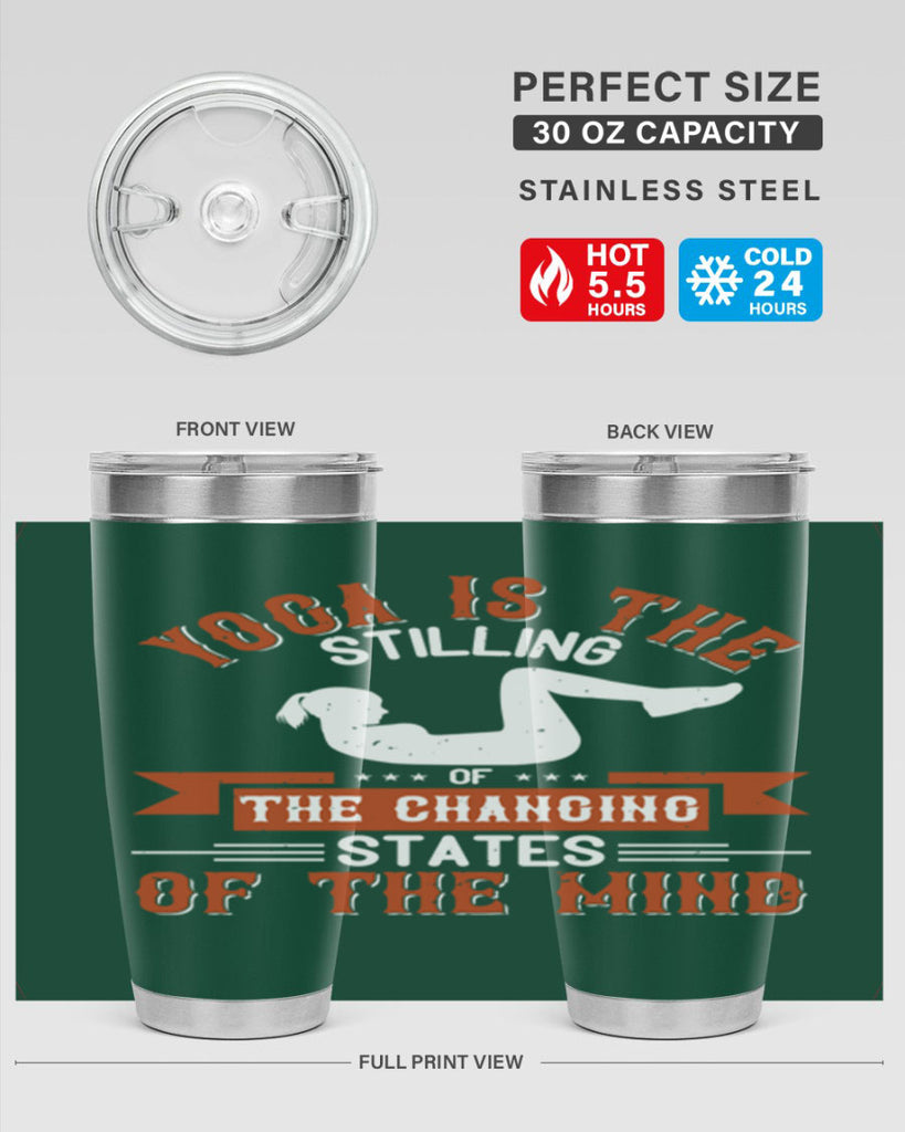 yoga is the stilling of the changing states of the mind 12#- yoga- Tumbler