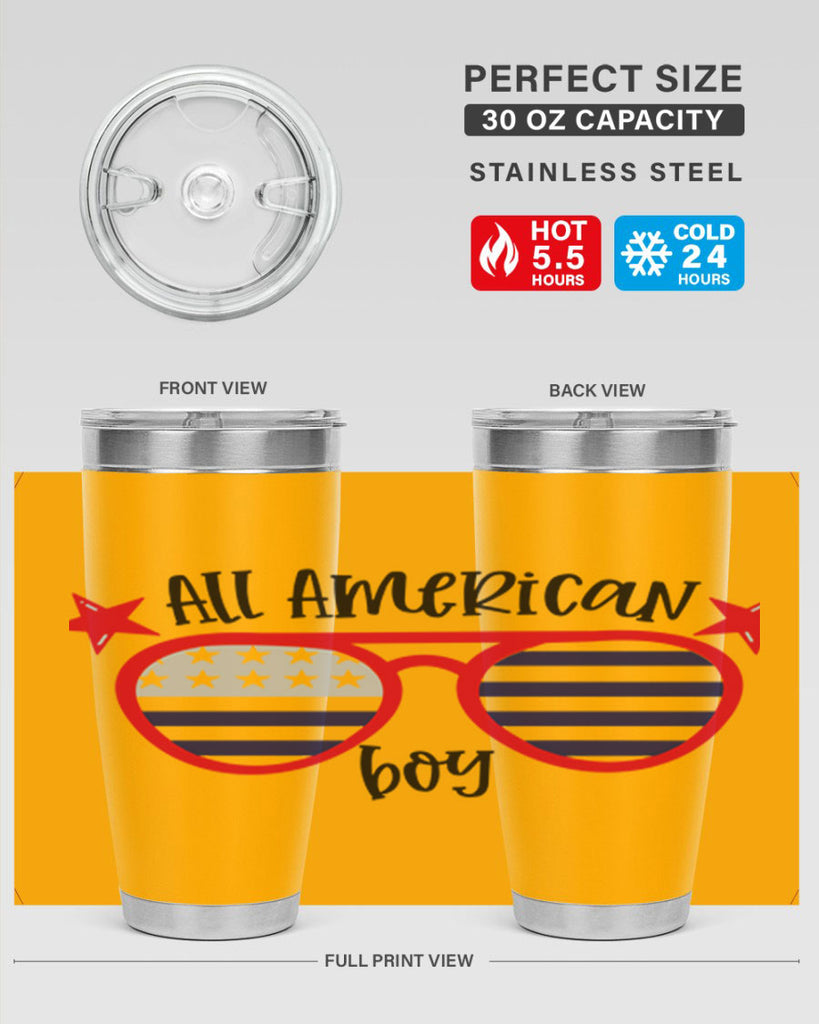 All American Boy Style 141#- Fourt Of July- Tumbler