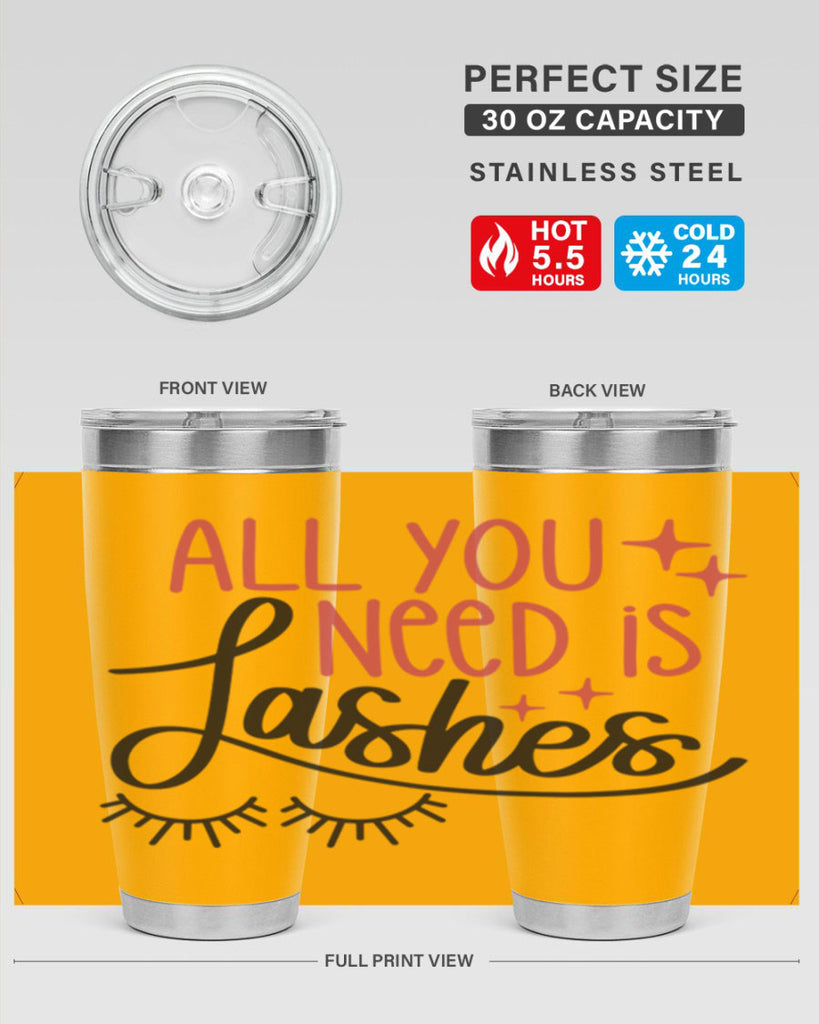 All You Need Is Lashes Style 146#- make up- Tumbler