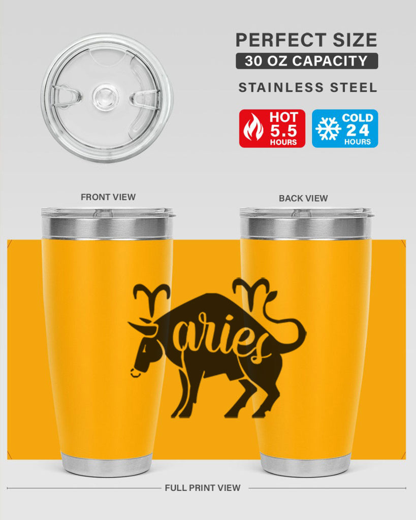 Aries 104#- zodiac- Tumbler