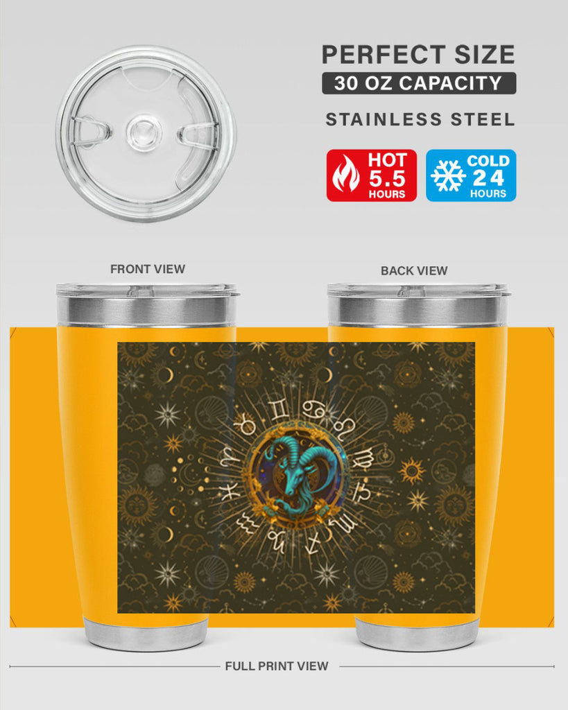 Capricorn Straight 184#- zodiac- Tumbler