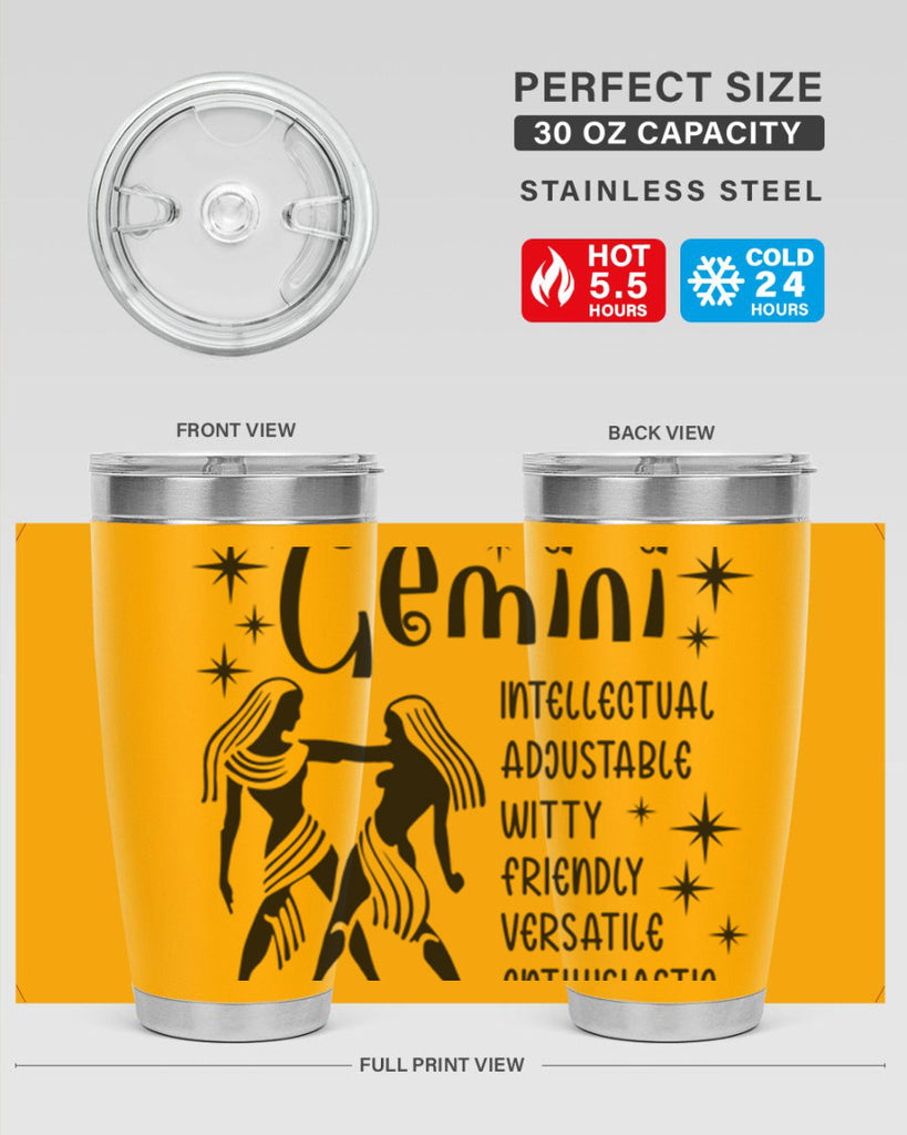 Gemini 217#- zodiac- Tumbler