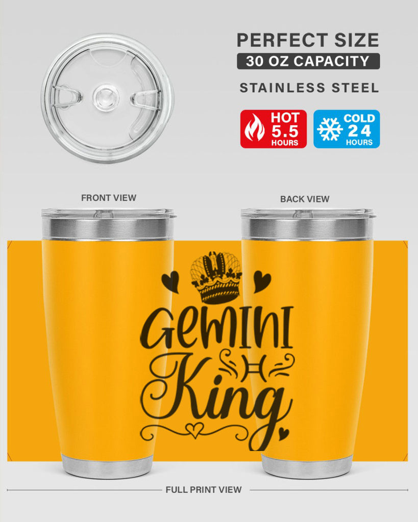 Gemini king 228#- zodiac- Tumbler
