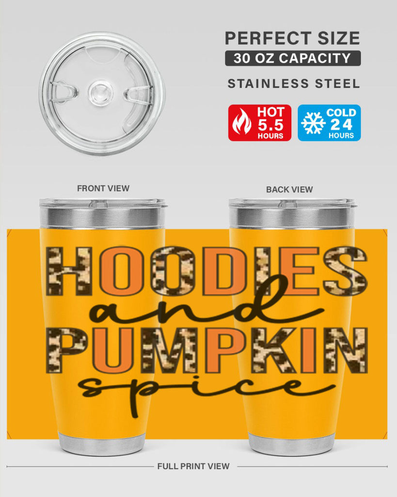 Hoodies and pumpkin spice 317#- fall- Tumbler