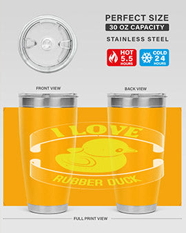 I Love Rubber duck Style 41#- duck- Tumbler