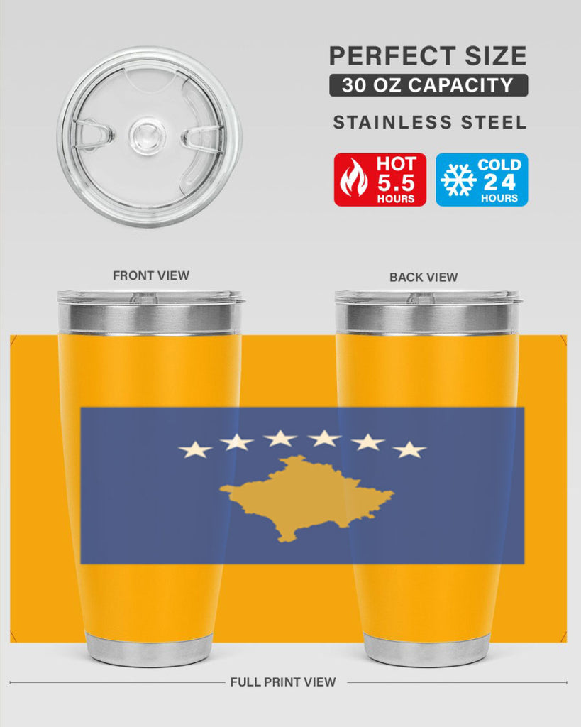 Kosovo 108#- world flags- Tumbler