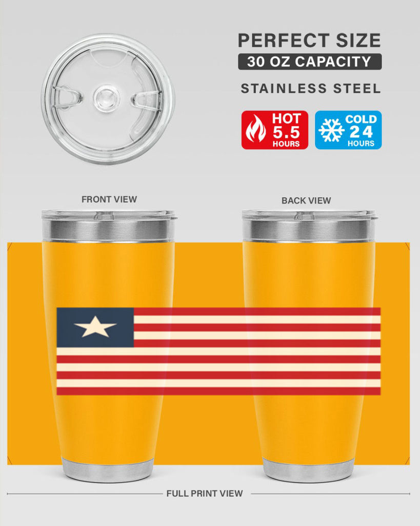 Liberia 101#- world flags- Tumbler