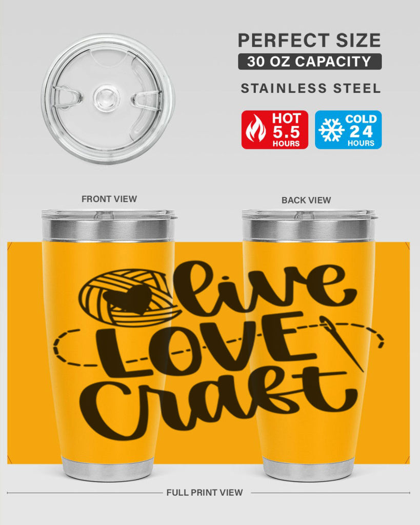 Live Love Craft 15#- crafting- Tumbler
