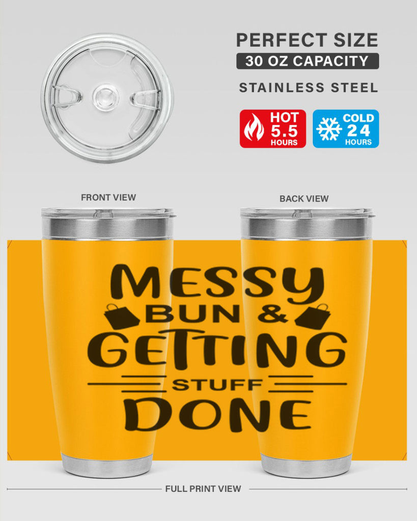 Messy Bun Getting Stuff Done 120#- fashion- Cotton Tank
