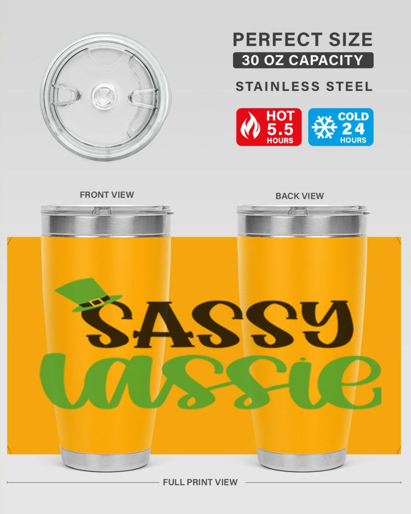 Sassy Iassie Style 34#- St Patricks Day- Tumbler