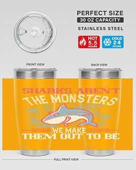 Sharks aren’t the monsters we make them out to be Style 24#- shark  fish- Tumbler