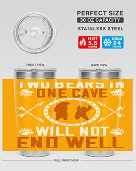 Two bears in one cave will not end well 34#- Bears- Tumbler
