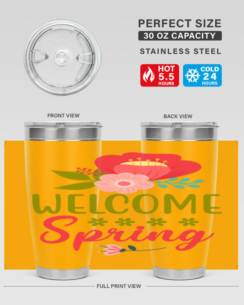 Welcome Spring 582#- spring- Tumbler