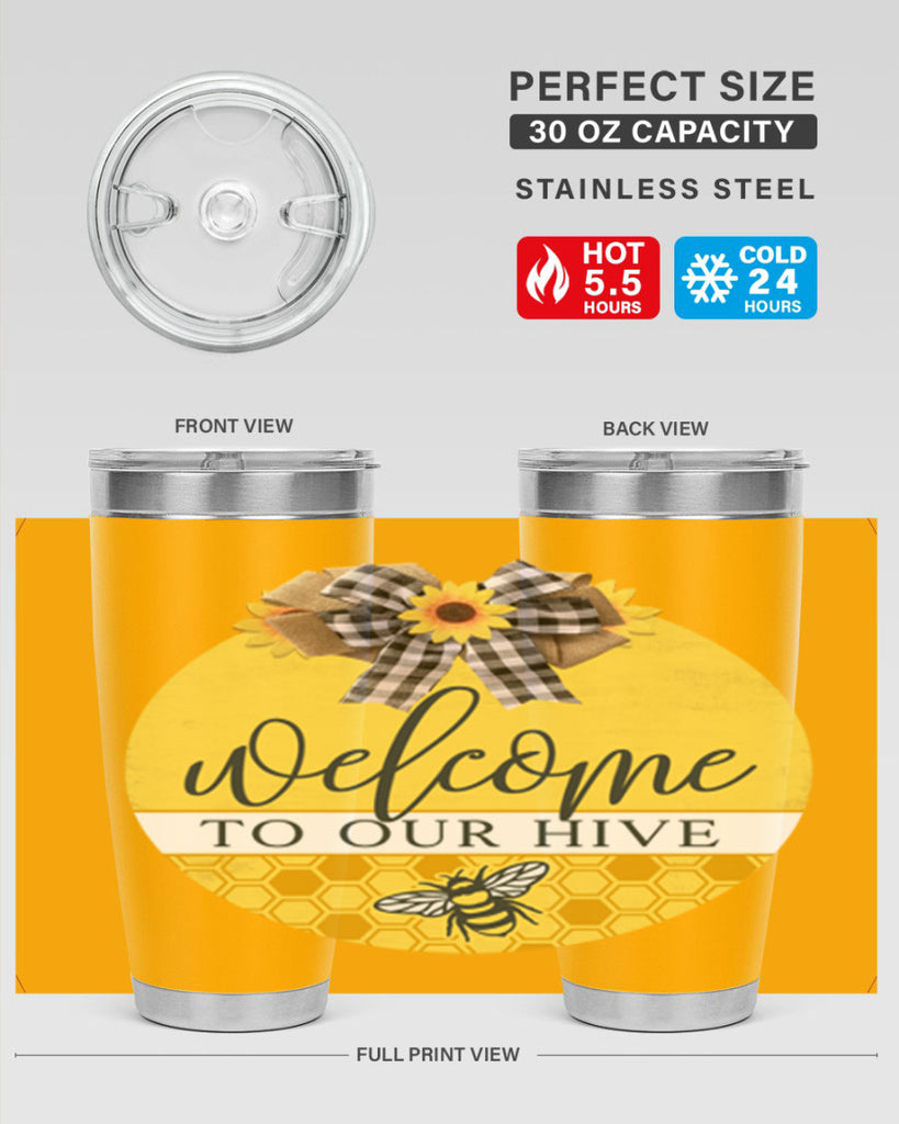 Welcome to our Hive complete yellow Mockup589#- spring- Tumbler