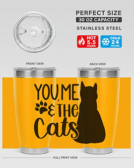 You Me The Cat Style 110#- cat- Tumbler