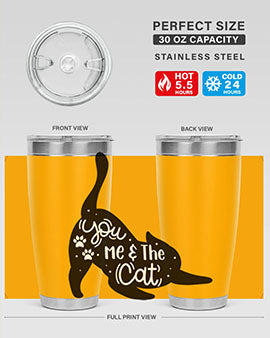 You Me The Cat Style 111#- cat- Tumbler