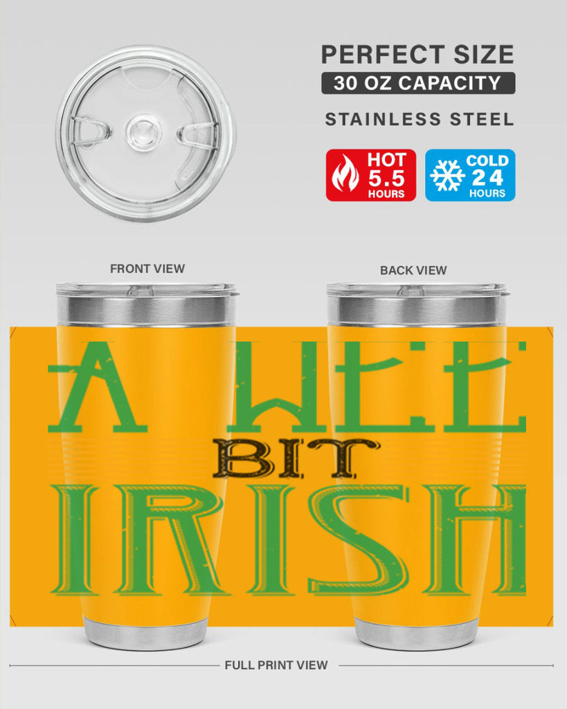 a wee bit irish Style 144#- St Patricks Day- Tumbler