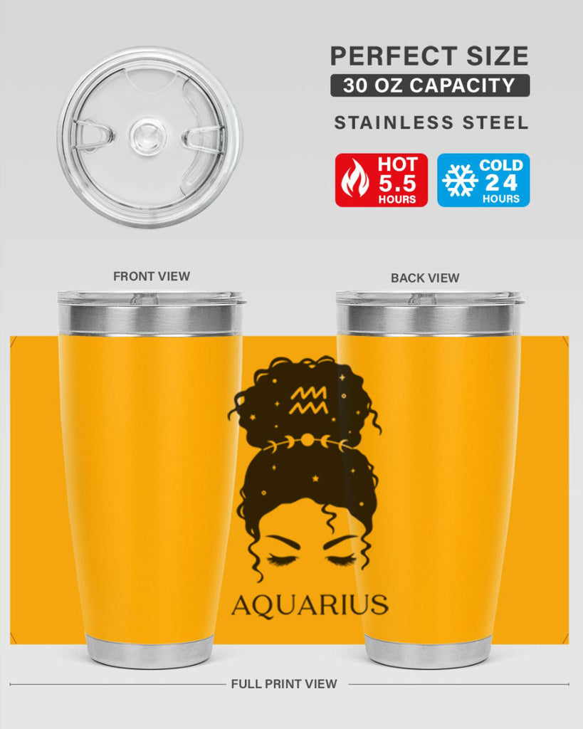 aquarius 81#- zodiac- Tumbler