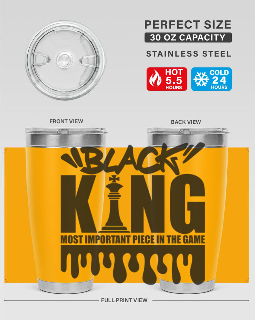 black king 214#- black words phrases- Cotton Tank