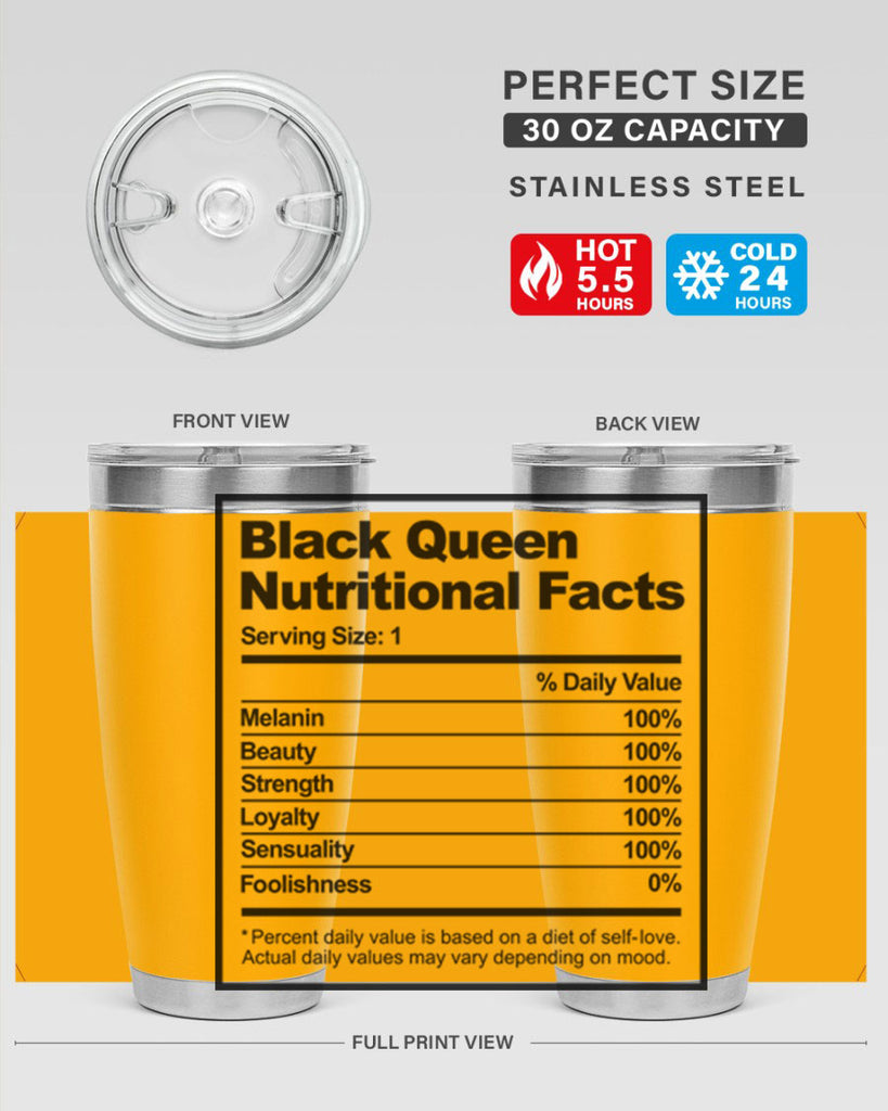 black queen nutritional facts 219#- black words phrases- Cotton Tank