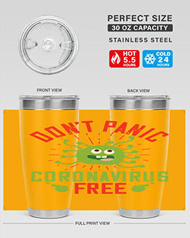 dont panic coronavirus free Style 43#- corona virus- Tumbler