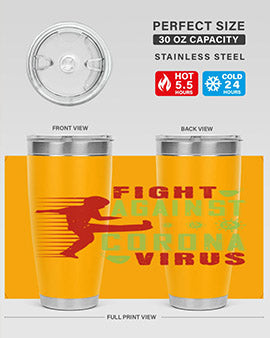 fight against corona virus Style 41#- corona virus- Tumbler