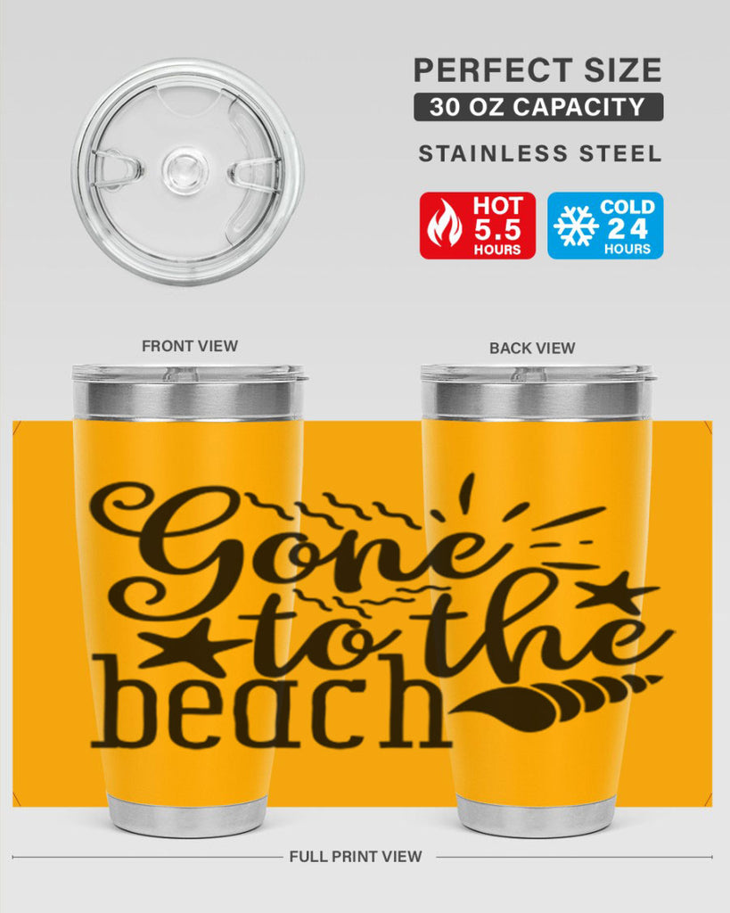 gone to the beach Style 100#- summer- Tumbler