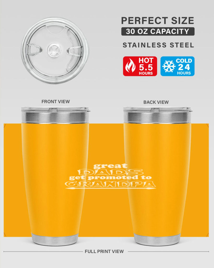 great dads get promoted to 10#- dad- Tumbler