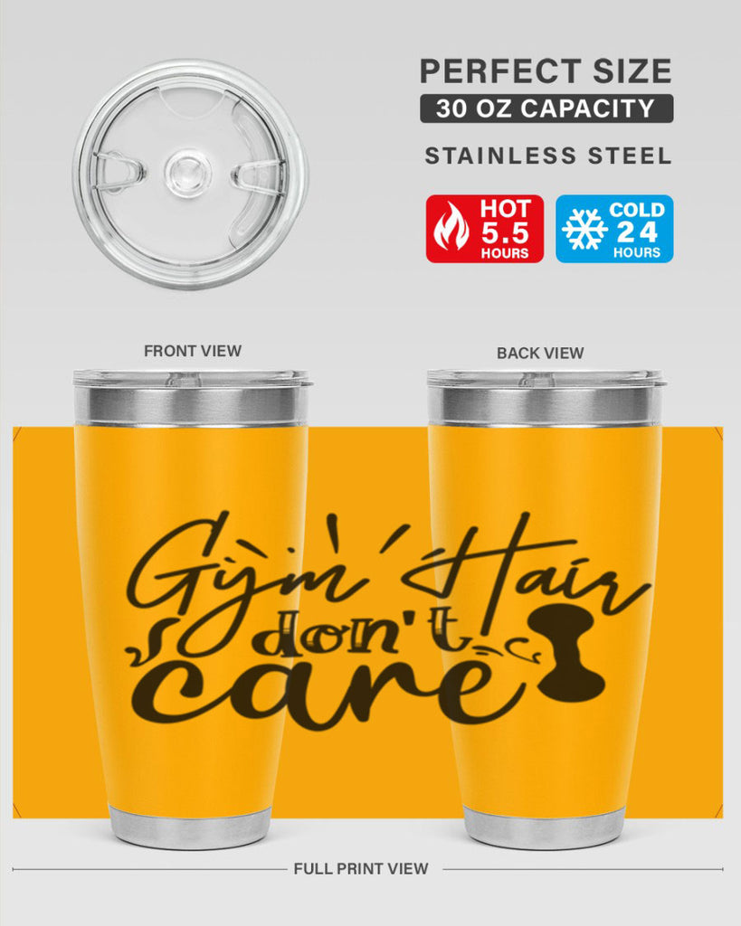 gym hair dont care 43#- gym- Tumbler