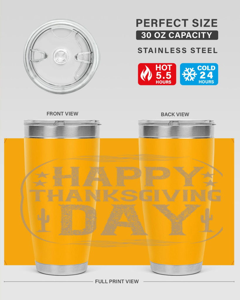happy thanksgiving day 35#- thanksgiving- Tumbler