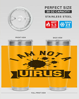 i am not a virus Style 35#- corona virus- Tumbler
