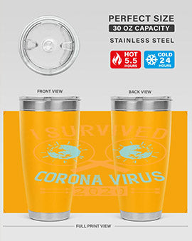 i survived corona virus Style 34#- corona virus- Tumbler