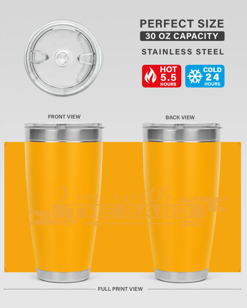 i’m with the band 58#- mardi gras- Tumbler