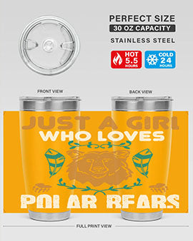just a girl who loves polar bear 22#- Bears- Tumbler