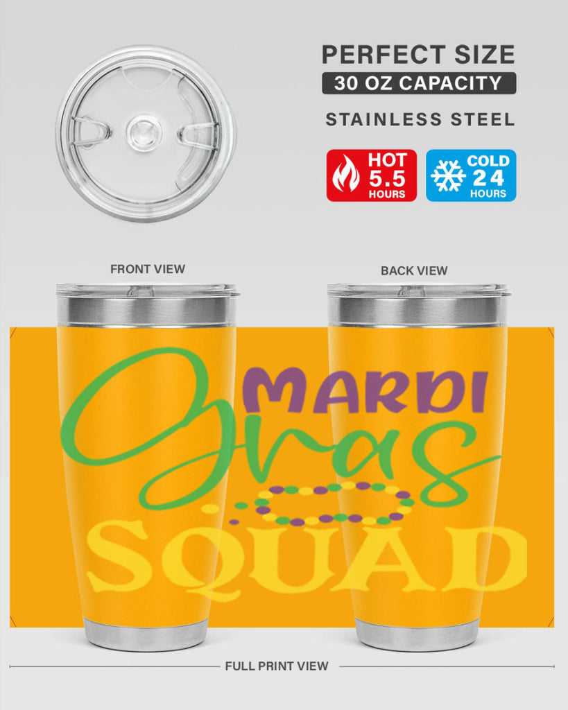 mardi gras squad 78#- mardi gras- Tumbler