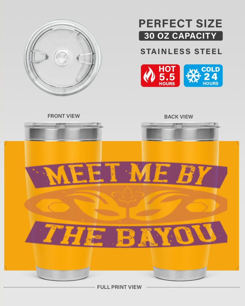meet me by the bayou 45#- mardi gras- Tumbler