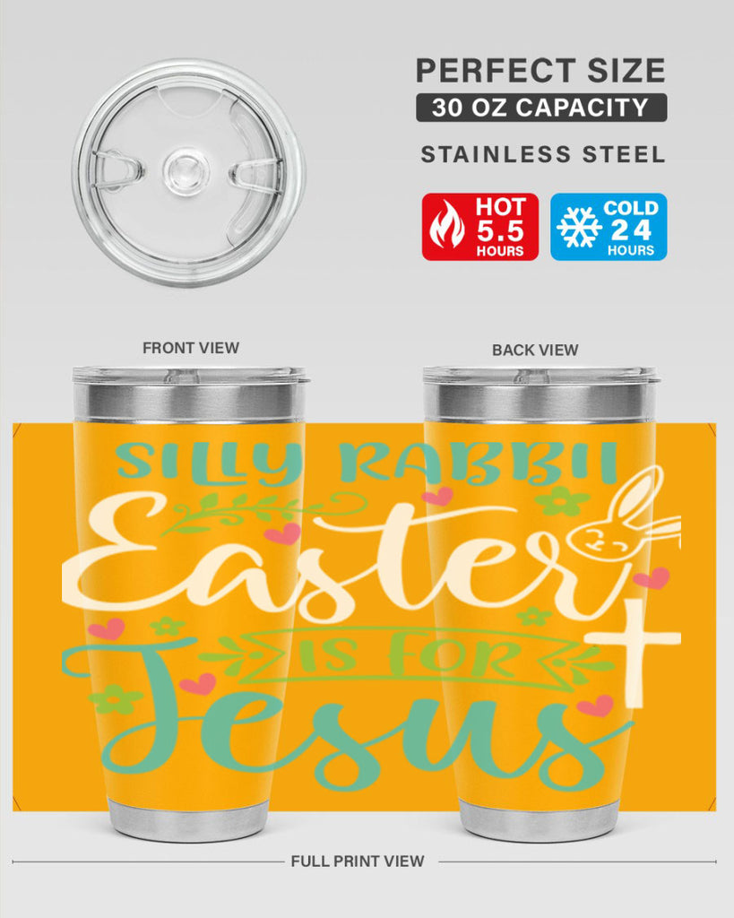 silly rabbit easter is for jesuss 7#- easter- Tumbler