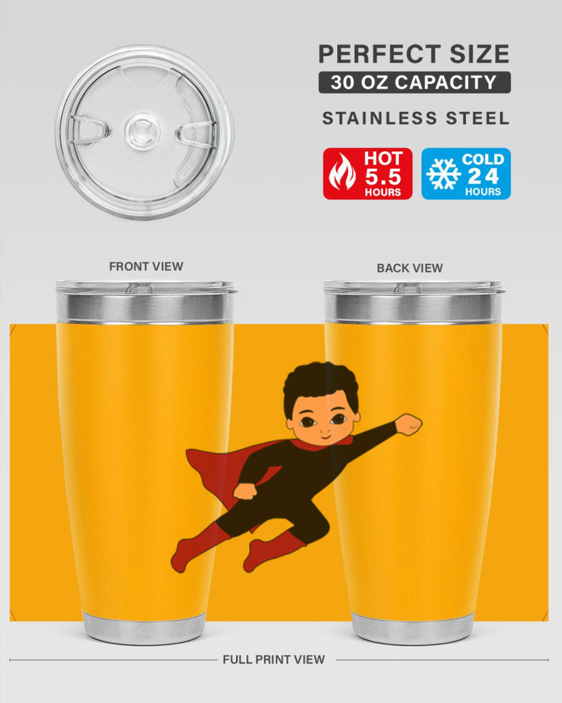 super kid 9#- black men - boys- tumbler