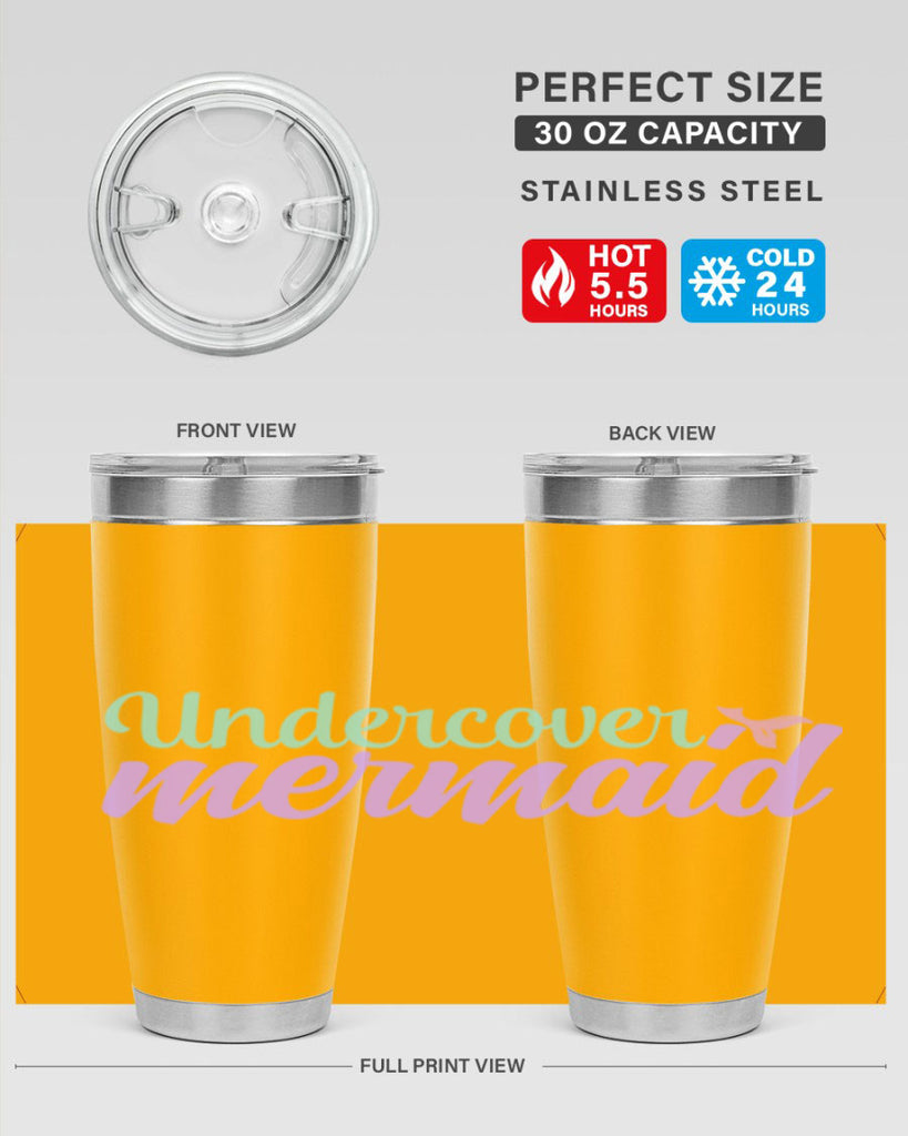 undercover mermaid 8#- mermaid- Tumbler
