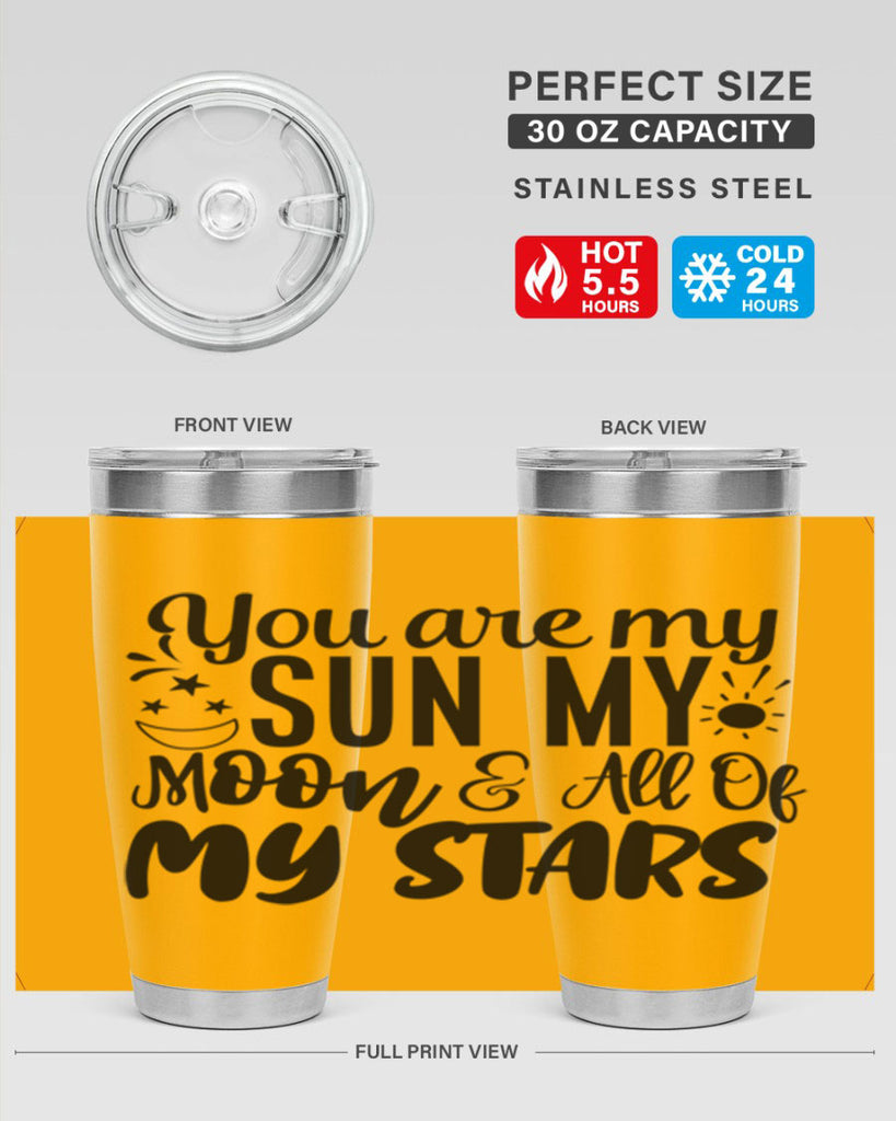 you are my sun my moon all of my stars 4#- family- Tumbler