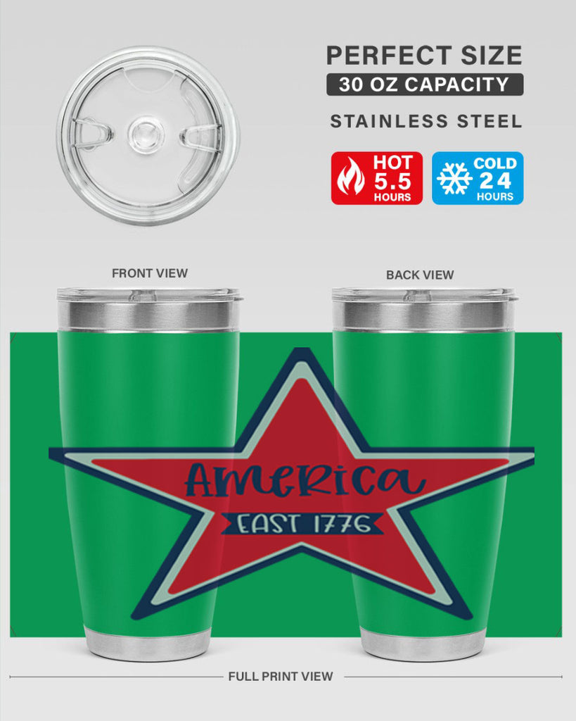 America East Style 144#- Fourt Of July- Tumbler