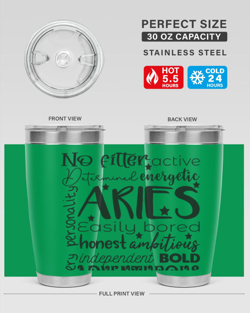 Aries 564#- zodiac- Tumbler