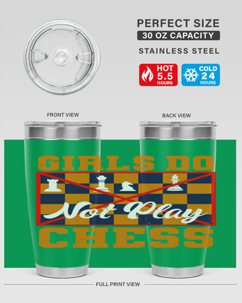 Girls do not play chess 49#- chess- Tumbler