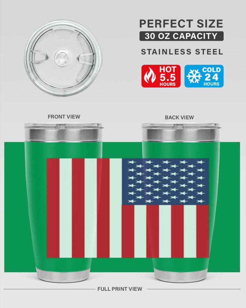 Grunge Flag 53#- Us Flags- Tumbler