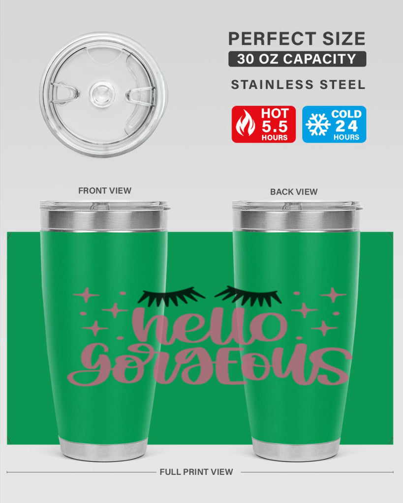 Hello Gorgeous Style 89#- make up- Tumbler