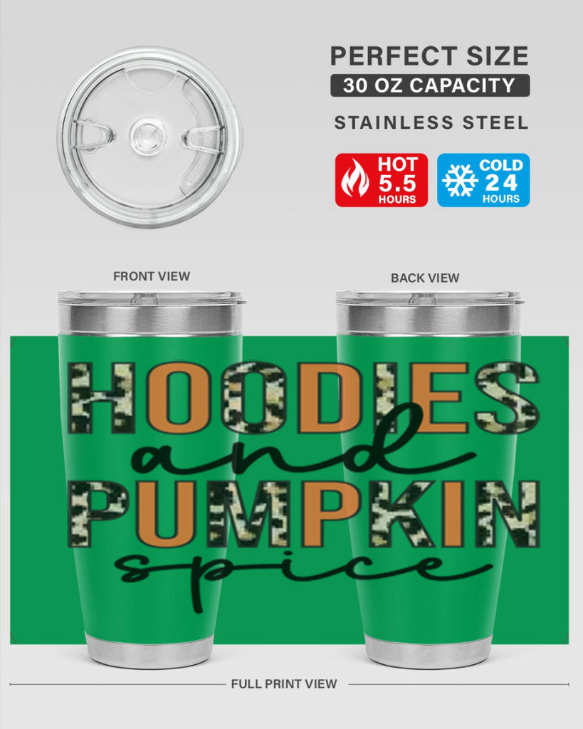 Hoodies and pumpkin spice 317#- fall- Tumbler