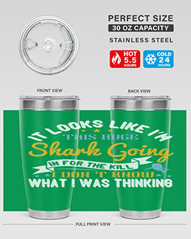 It looks like I’m this huge shark going in for the kill…I don’t know what I was thinking Style 60#- shark  fish- Tumbler