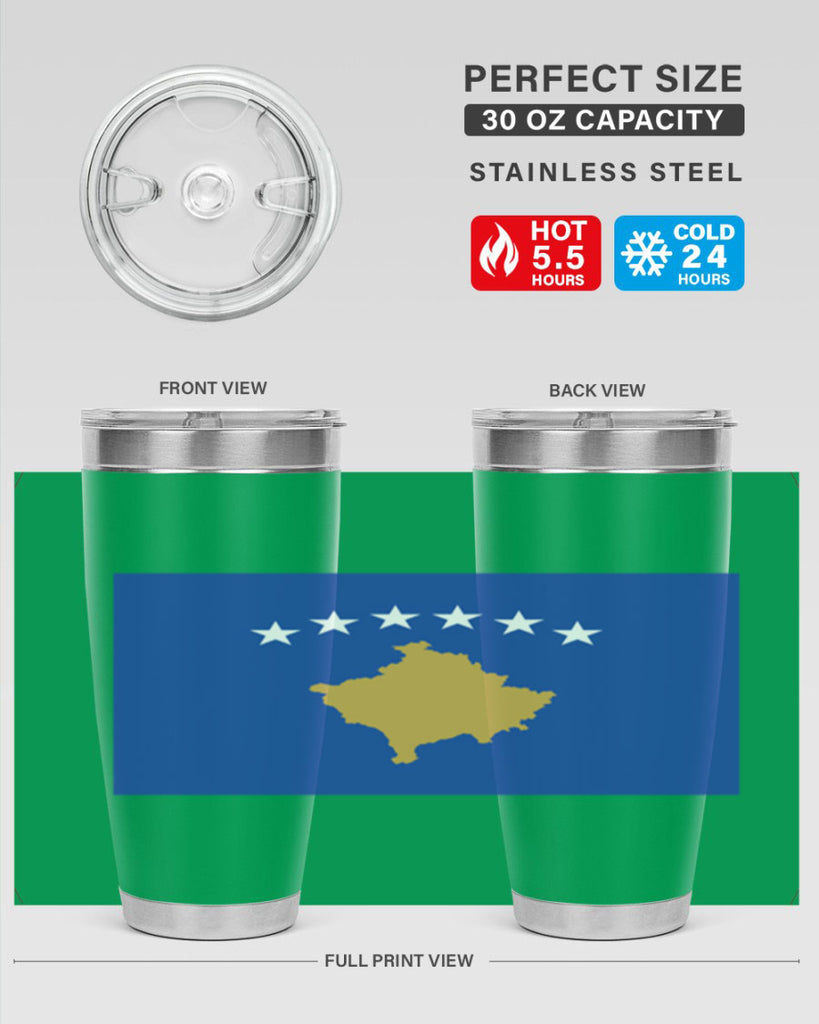 Kosovo 108#- world flags- Tumbler
