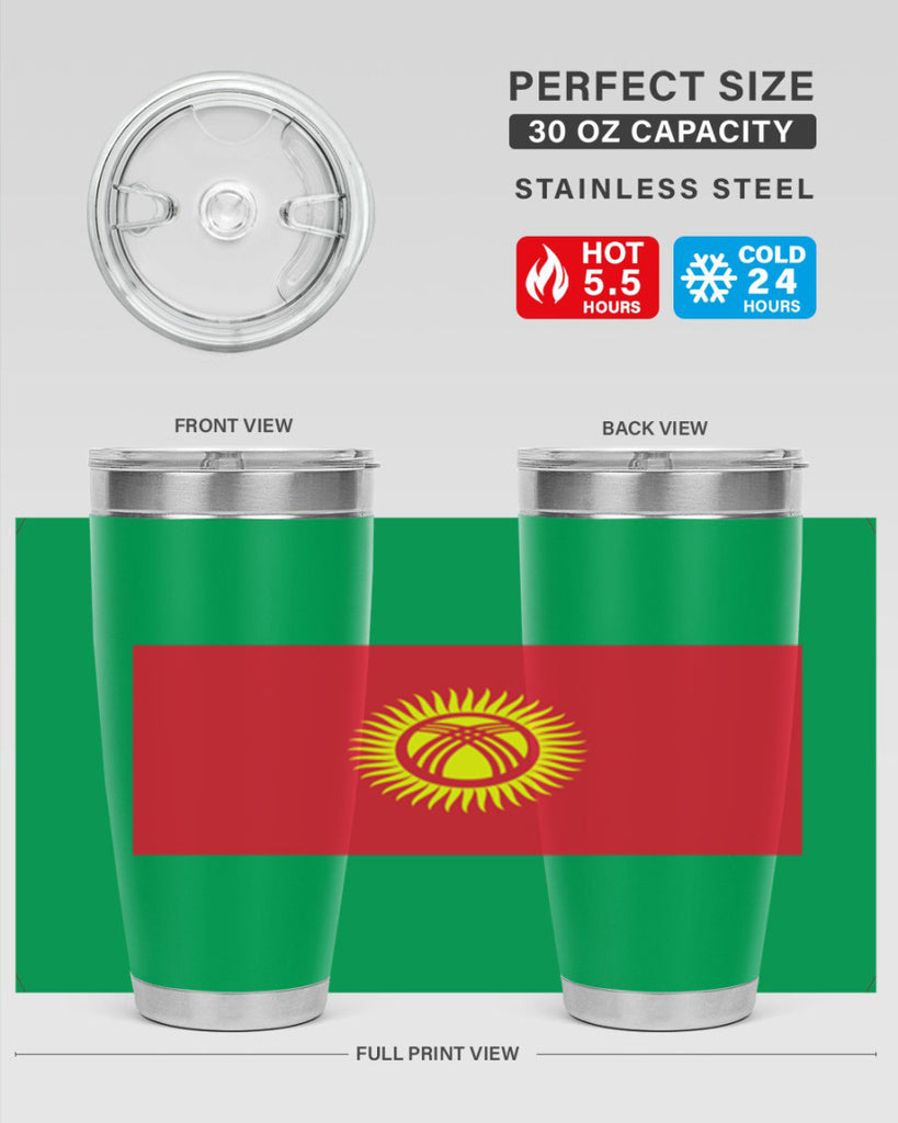 Kyrgyzstan 106#- world flags- Tumbler