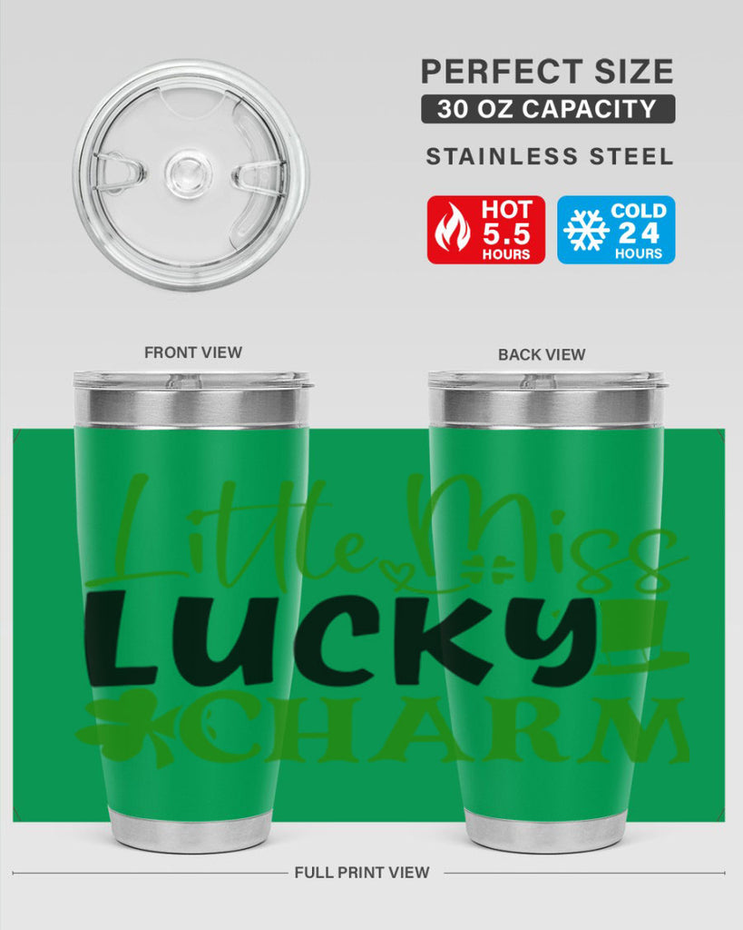 Little Miss Lucky Charm Style 154#- St Patricks Day- Tumbler